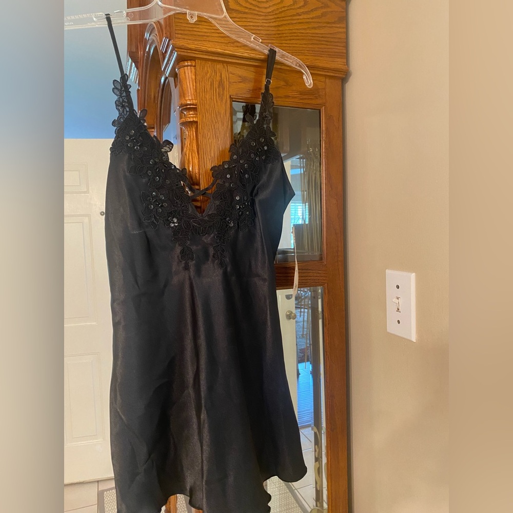 Shirley of Hollywood Black Lace Chemise
